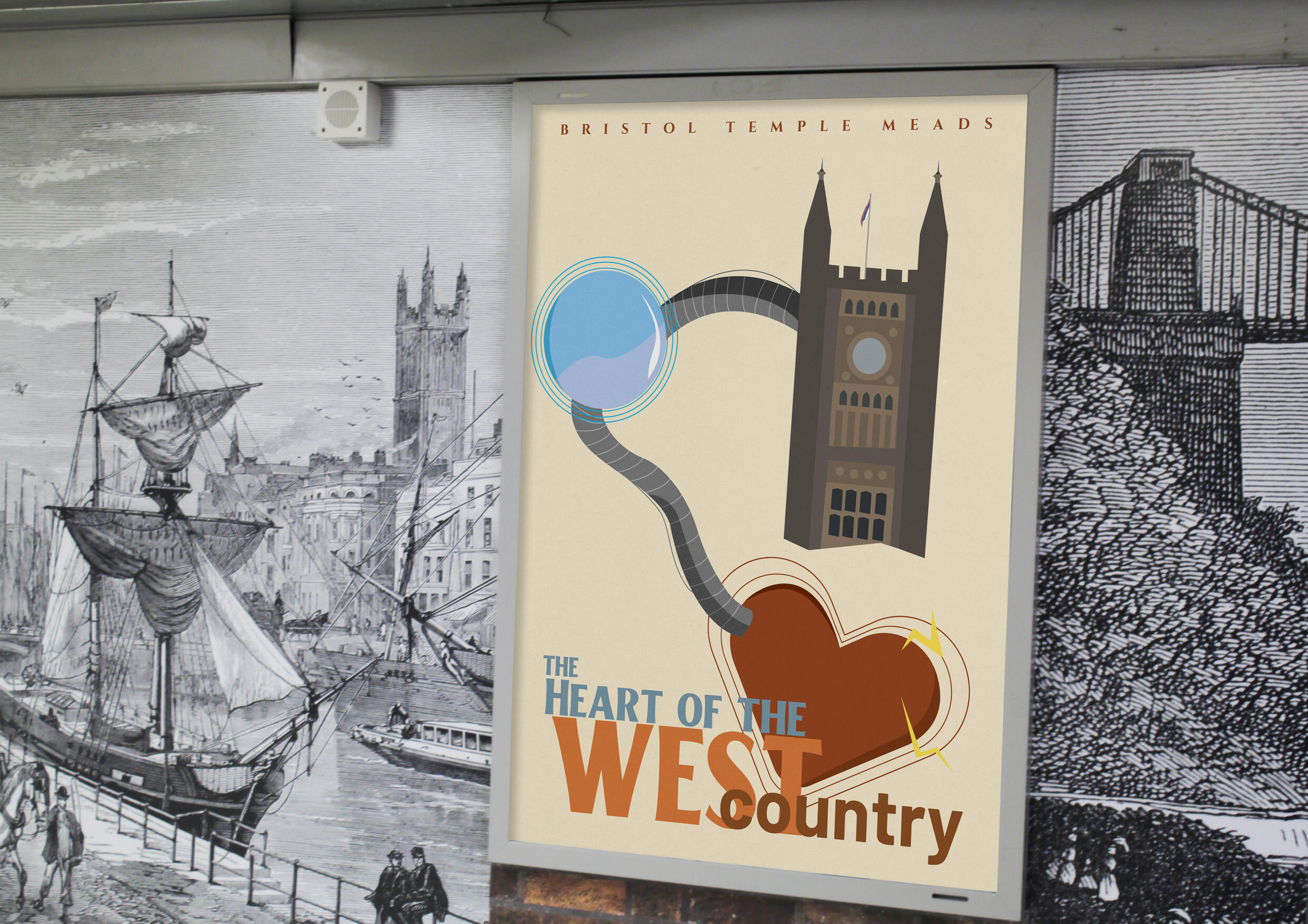 Bristol Rail Travel Poster